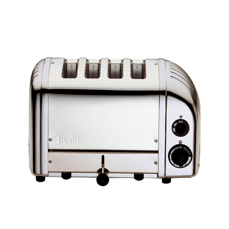 Dualit Classic 1.7 Litre Jug Kettle & 4 Slice Toaster Set - Polished Steel - Potters Cookshop