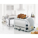 Dualit Classic 1.7 Litre Jug Kettle & 4 Slice Toaster Set - Polished Steel - Potters Cookshop