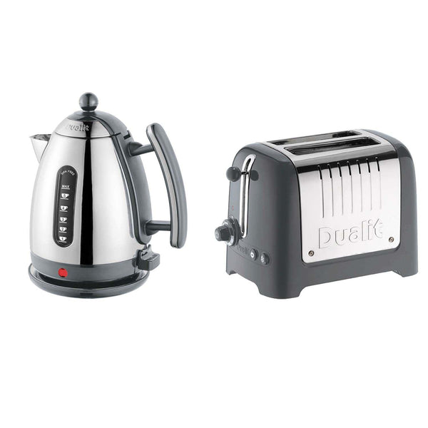 Buy Dualit  Lite Jug Kettle & 2 Slice Toaster Set - Grey – Potters Cookshop