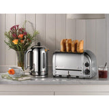 Dualit Classic 1.7 Litre Jug Kettle & 2 Slice Toaster Set - Polished Steel - Potters Cookshop