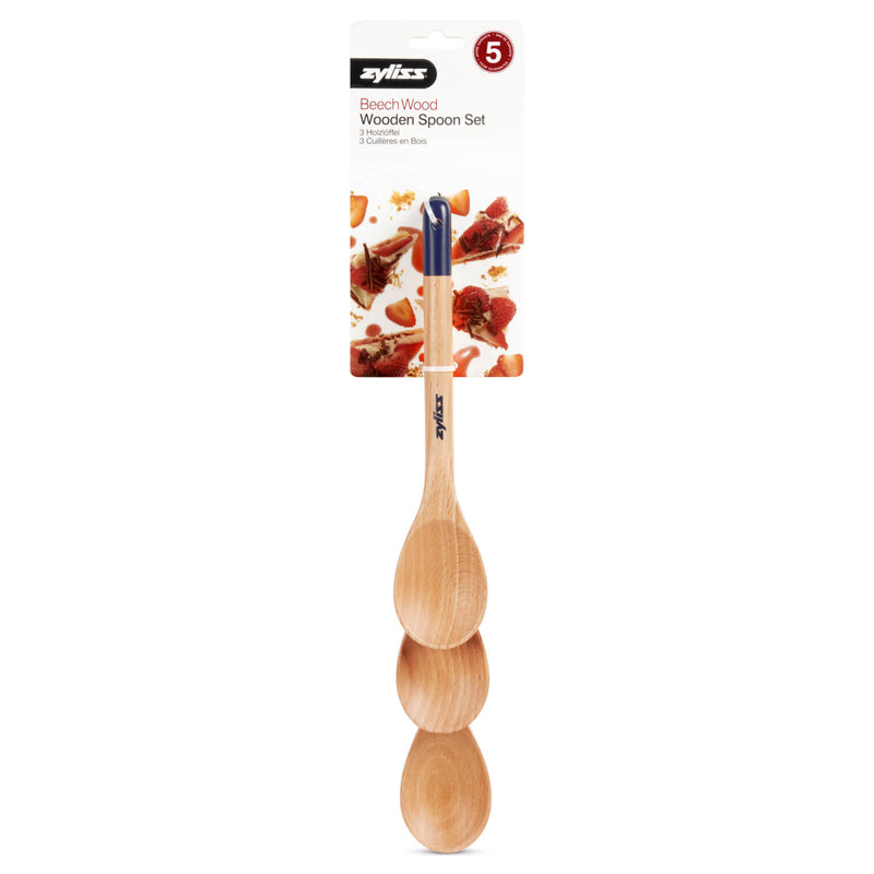 Zyliss 3 Piece Wooden Spoon Set