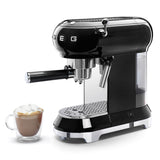 Smeg 50's Style Retro ECF02 Espresso Coffee Machine - Black