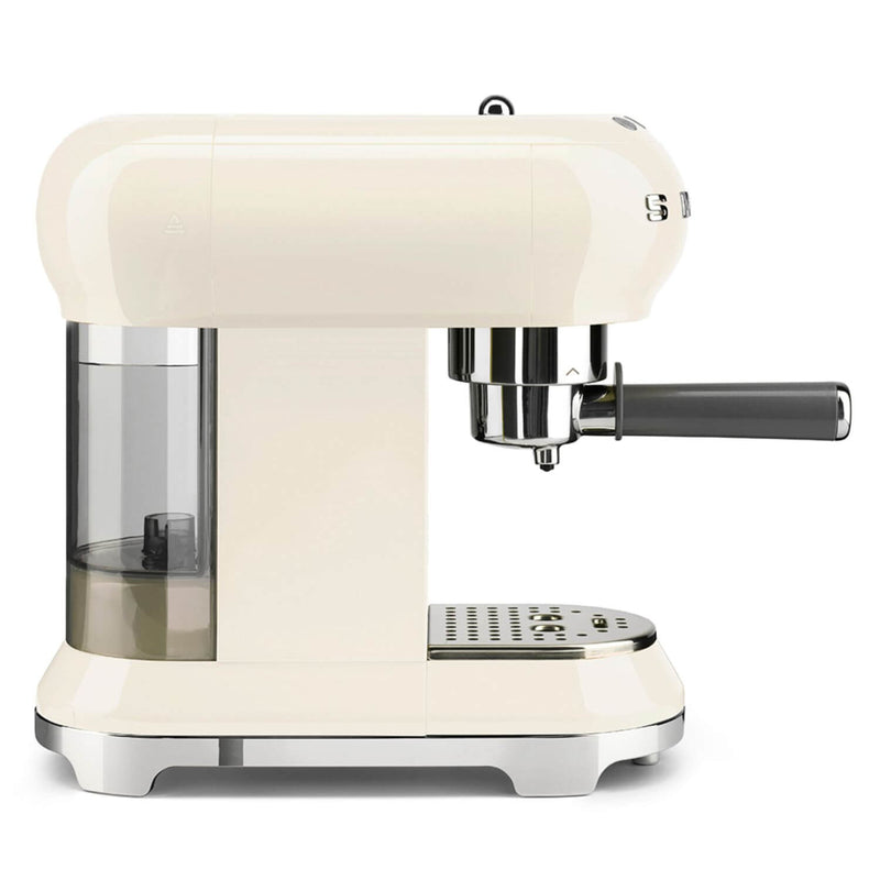 Smeg 50's Style Retro ECF01 Espresso Coffee Machine - Cream