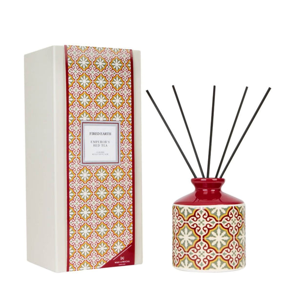 Wax Lyrical Fired Earth Ceramic Reed Diffuser - Emperors Red Tea