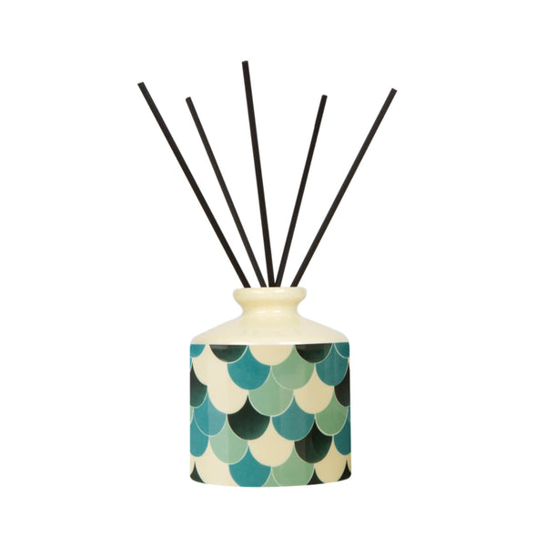 Wax Lyrical Fired Earth Ceramic Reed Diffuser - Green Tea & Bergamot