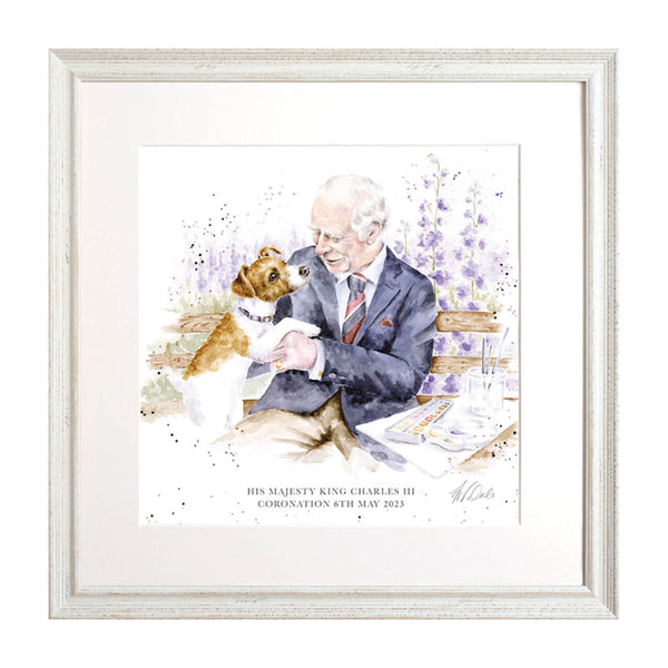 Wrendale Designs by Hannah Dale Coronation Large Print - White Frame