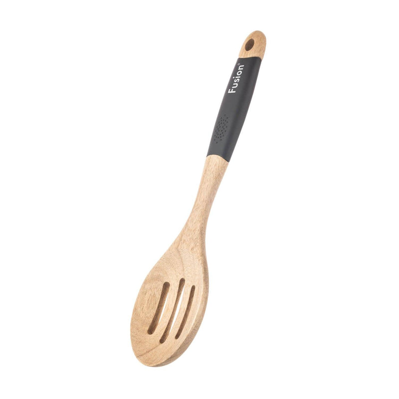 Fusion Acacia Wooden Slotted Spoon - Potters Cookshop
