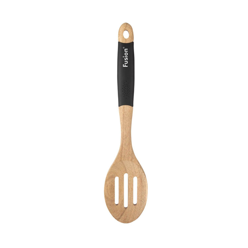 Fusion Acacia Wooden Slotted Spoon - Potters Cookshop