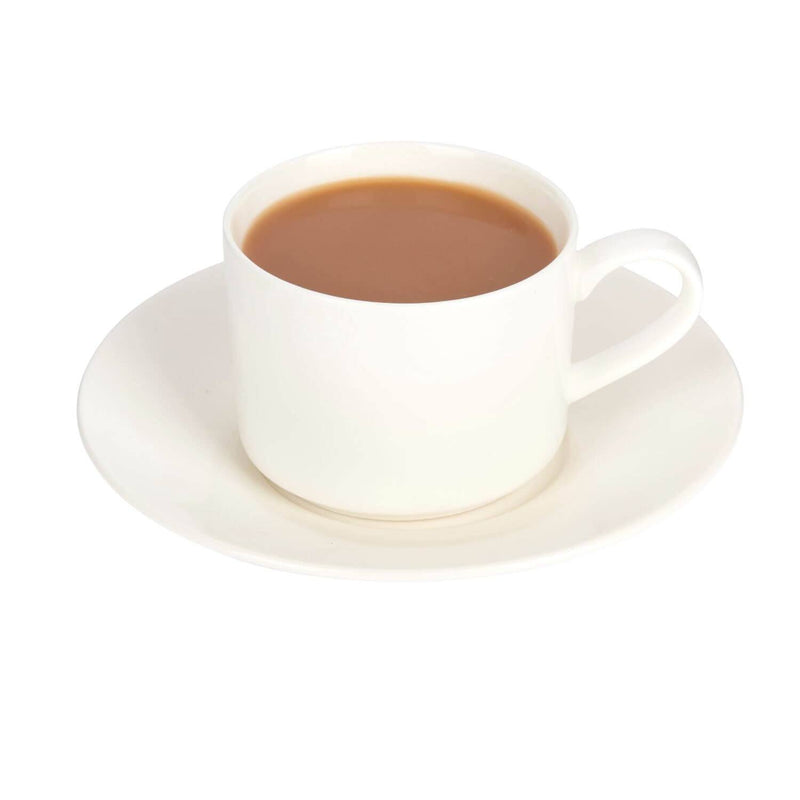 Maxwell & Williams White Basics Tea Cup & Saucer Set - 250ml - Potters Cookshop
