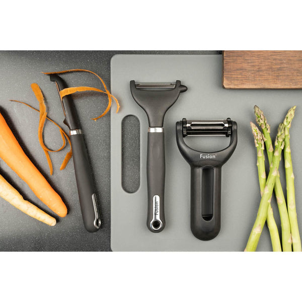 Fusion Swivel Peeler - Black - Potters Cookshop