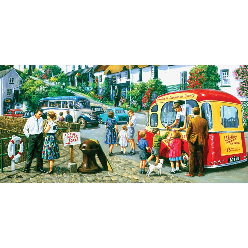 Gibsons 636 Piece Jigsaw Puzzle - Ice Cream By The River