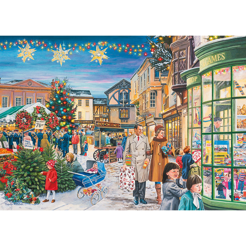 Gibsons 4 x 500 Piece Jigsaw Puzzles - Magic Of Christmas