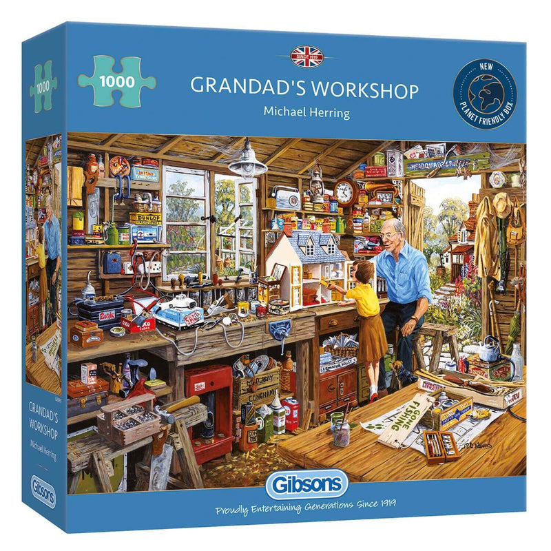 Gibsons 1000 Piece Jigsaw Puzzle - Grandad's Workshop
