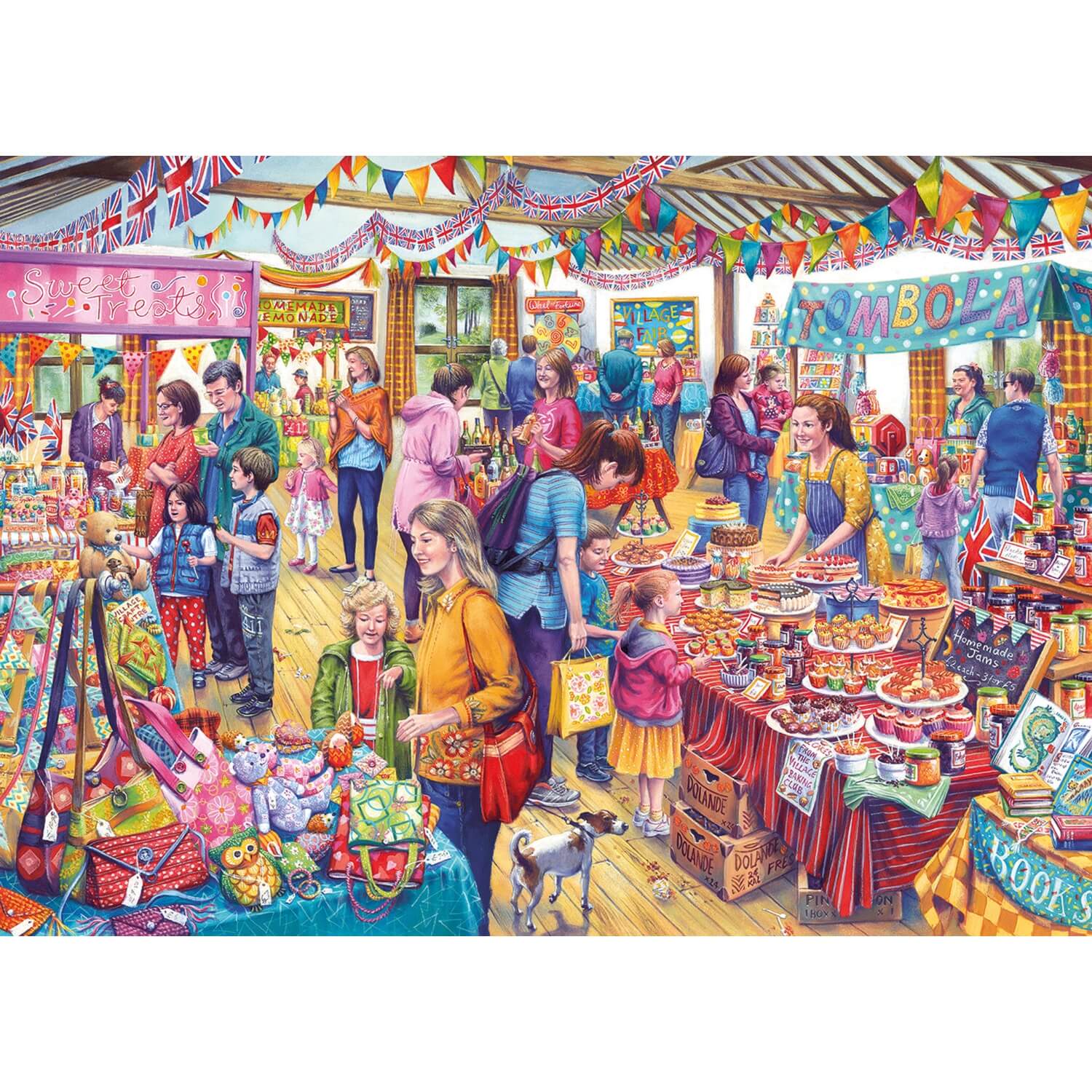 Buy Gibsons | 1000 Piece Jigsaw Puzzle - Village Tombola – Potters Cookshop