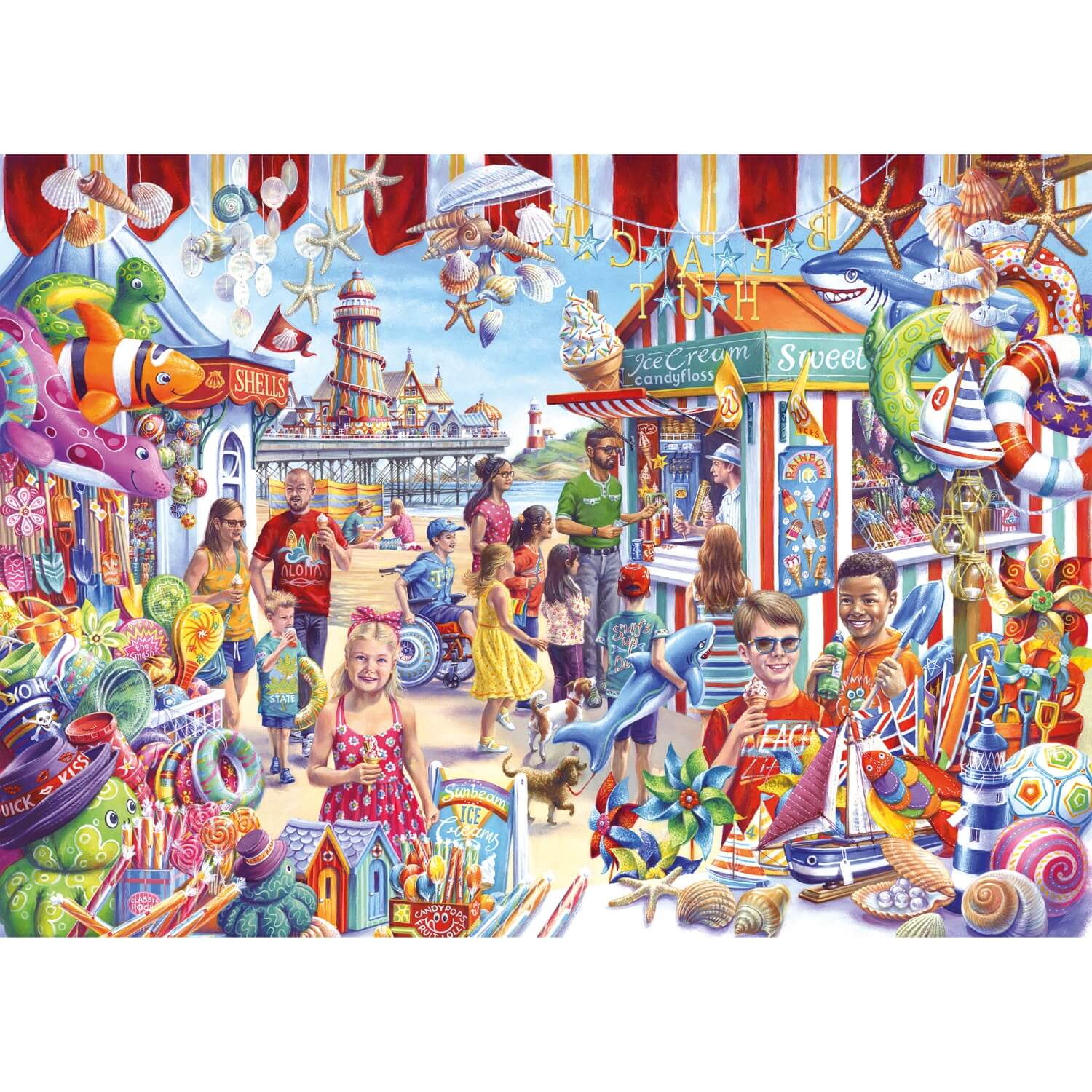 Buy Gibsons | 1000 Piece Jigsaw Puzzle - Seaside Souvenirs – Potters ...