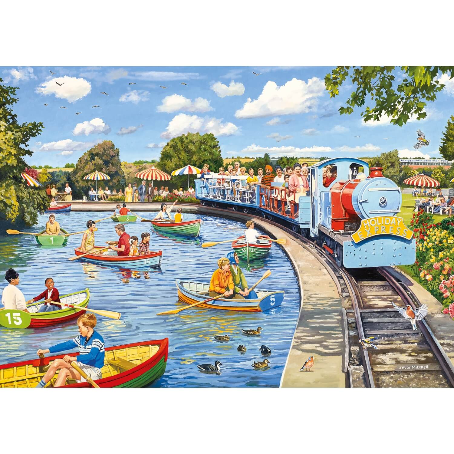 Buy Gibsons | 1000 Piece Jigsaw Puzzle - The Boating Lake – Potters ...