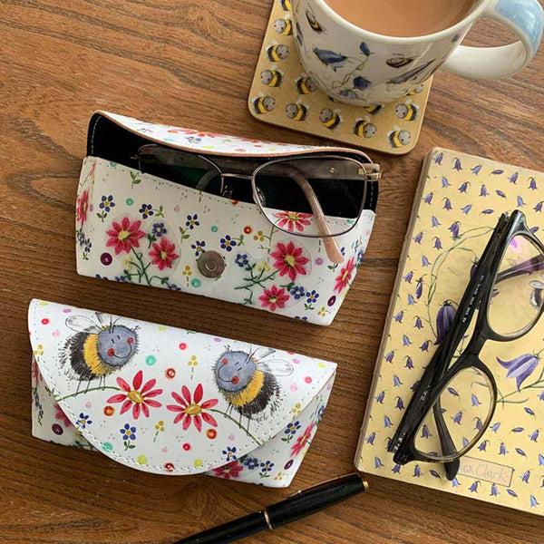 Alex Clark Spectacle Case - Bees & Flowers - Potters Cookshop