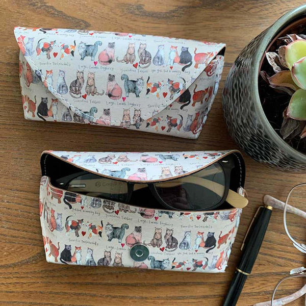 Alex Clark Spectacle Case - Marvellous Moggies - Potters Cookshop