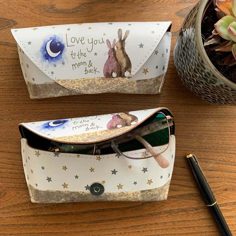 Alex Clark Spectacle Case - Moon & Back Rabbits - Potters Cookshop