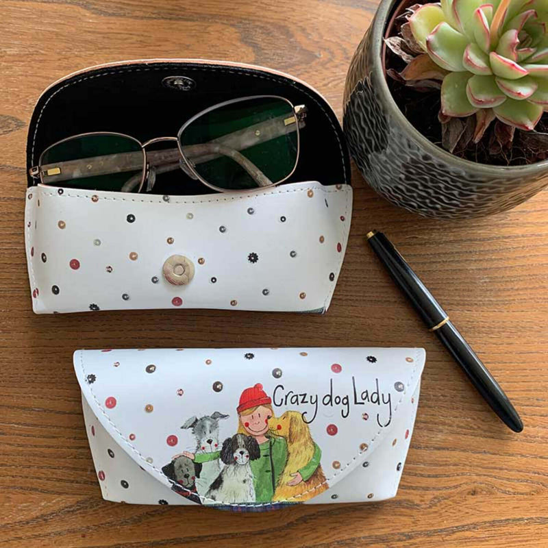 Alex Clark Spectacle Case - Crazy Dog Lady