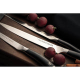 Rockingham Forge Equilibrium Fluted Santoku Knife - 13cm - Potters Cookshop