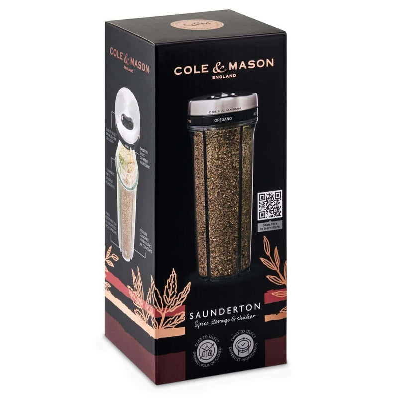 Cole & Mason Saunderton Herb 20cm Storage Shaker - Filled - Potters Cookshop