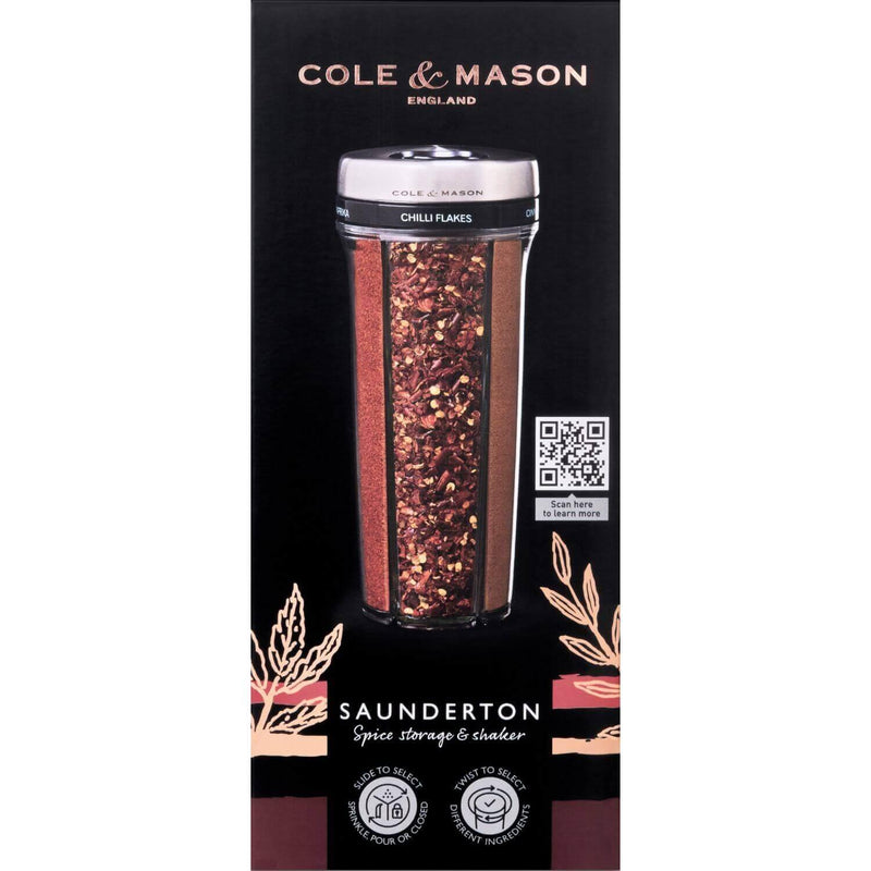 Cole & Mason Saunderton Spice 20cm Storage Shaker - Filled - Potters Cookshop
