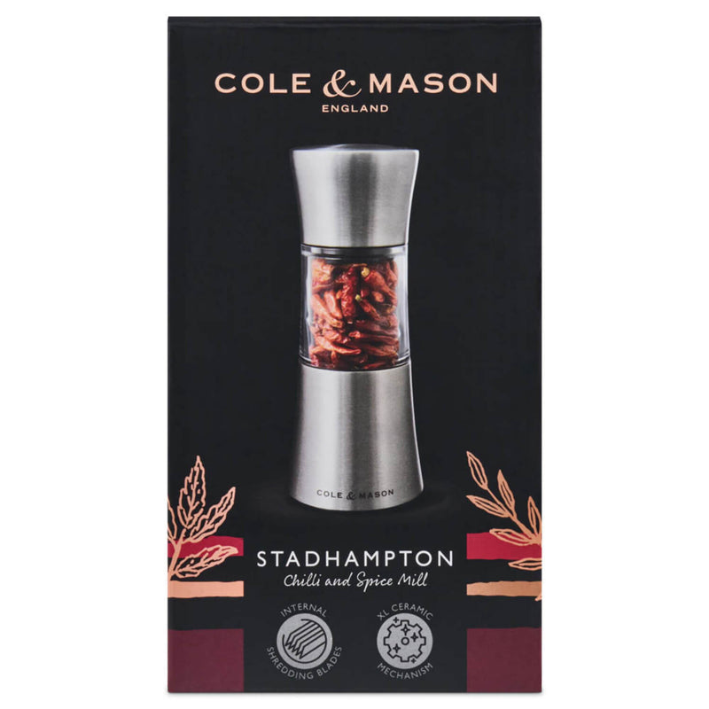 Cole & Mason Stadhampton Chilli & Spice Mill - Silver
