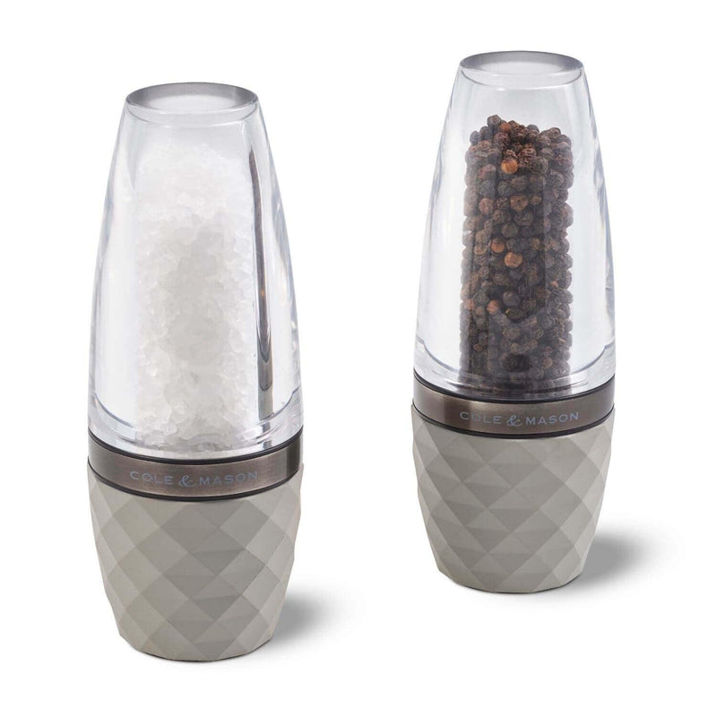 Cole & Mason COLE & MASON 505 Salt and Pepper Grinder Set - Clear