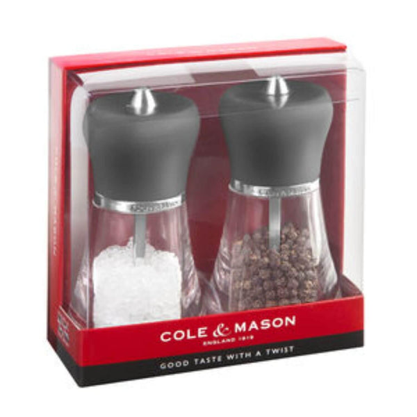Cole & Mason Napoli Salt & Pepper Mill Set - 12cm - Potters Cookshop