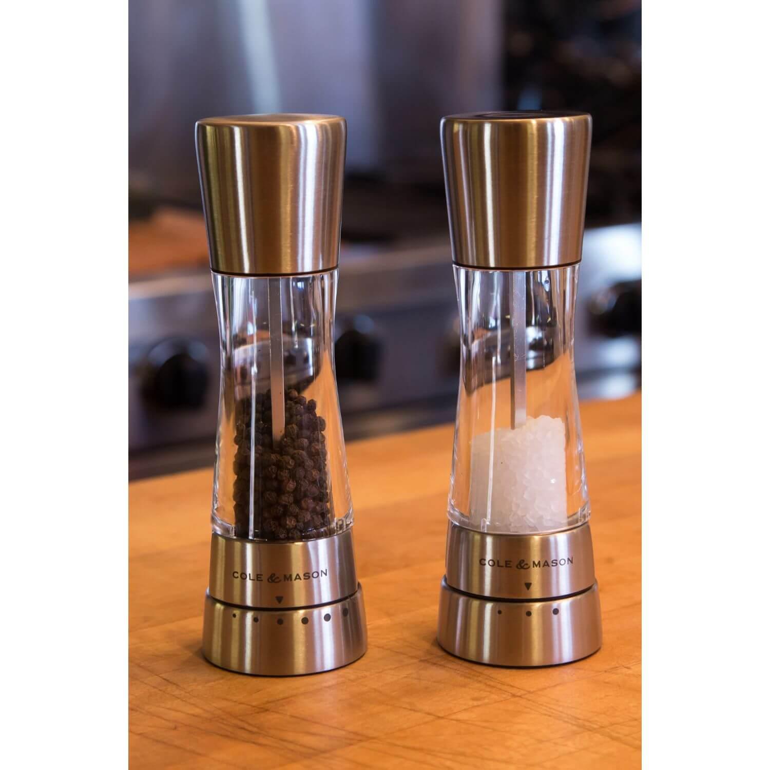 Buy Cole & Mason Derwent Gourmet Precision Salt & Pepper Mill Set Silver Potters