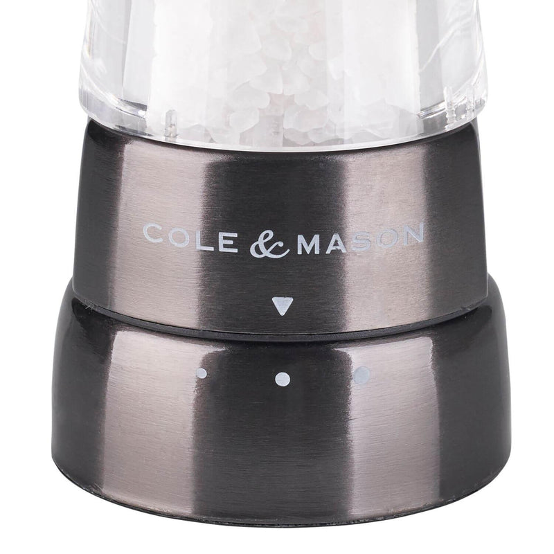 Cole & Mason Derwent Gourmet Precision Mill Set - Gun Metal - Potters Cookshop