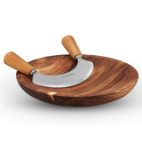 Cole & Mason Ashden Mezzaluna Acacia Chopping Board - Potters Cookshop