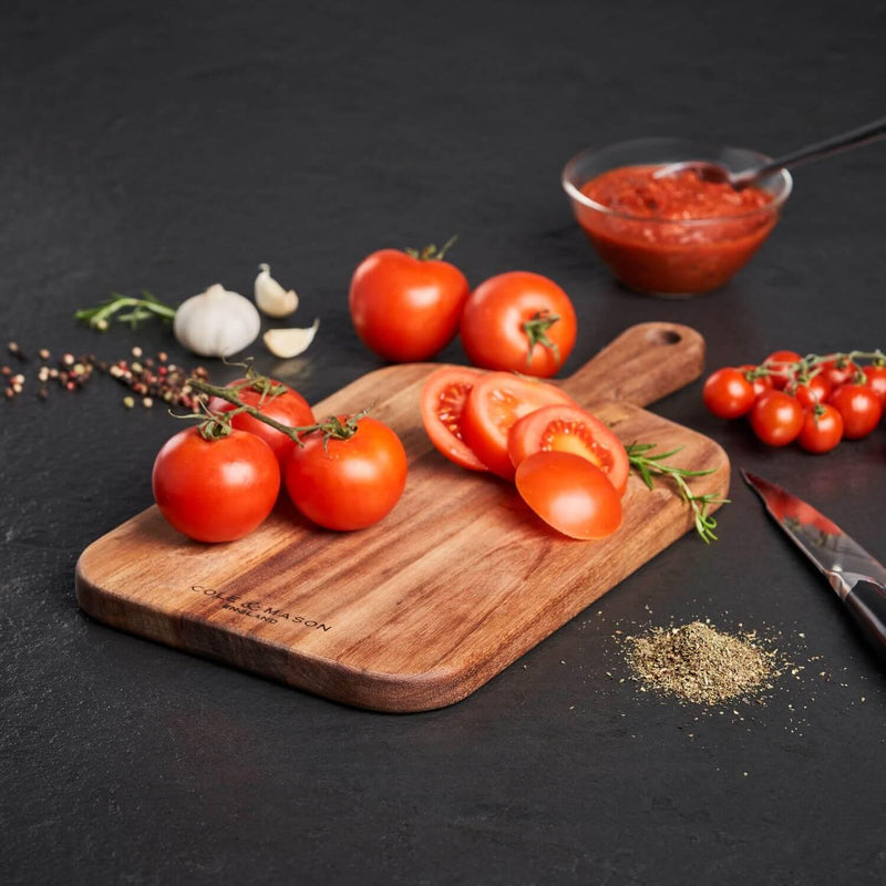 Cole & Mason Barkway Acacia Small Chopping Board With Handle - Potters Cookshop