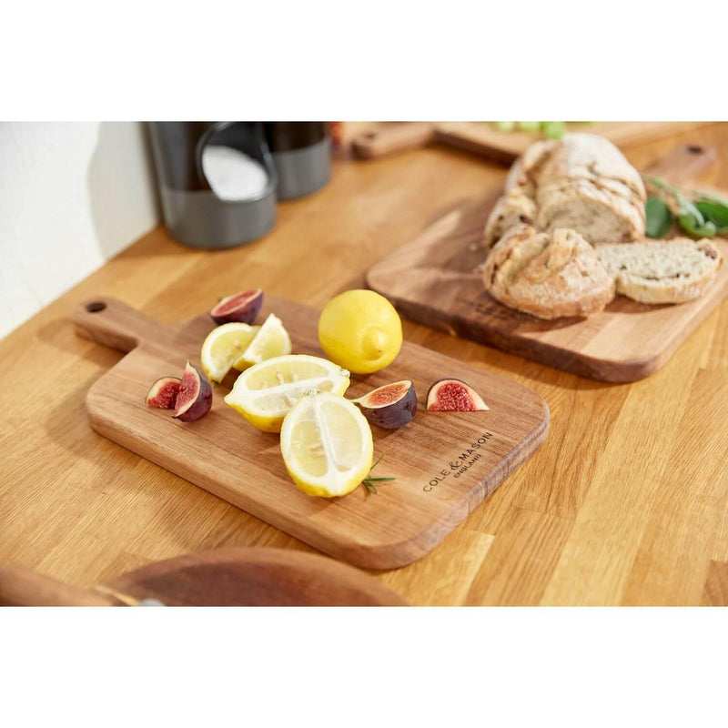Cole & Mason Barkway Acacia Small Chopping Board With Handle - Potters Cookshop