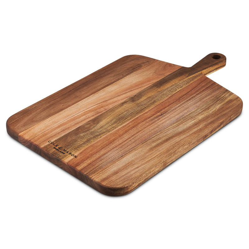 Cole & Mason Barkway Acacia Wood Cutting Board with Handle - Large