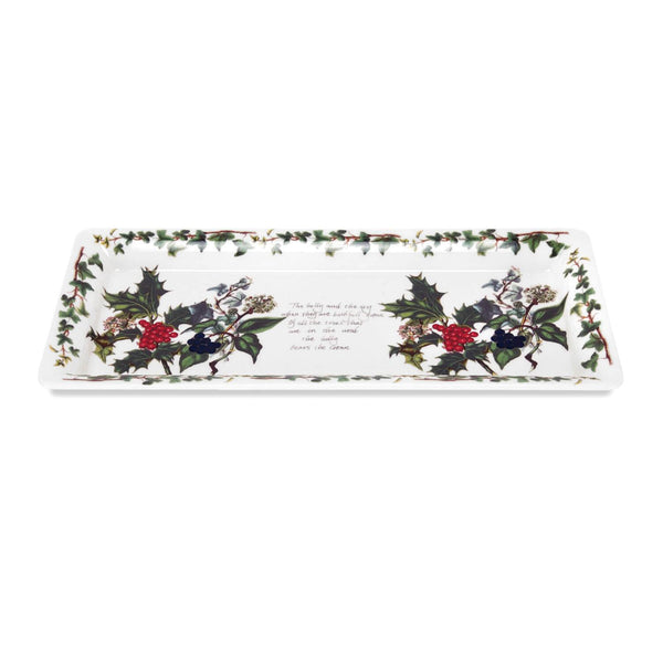 Portmeirion The Holly & The Ivy Christmas Rectangular Sandwich Tray