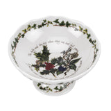 Portmeirion The Holly & The Ivy Christmas Footed Scalloped Dish - 14cm