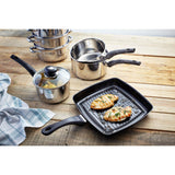 Judge Essentials 3 Tier Steamer Set With Glass Lid - 20cm - Potters Cookshop