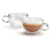 Judge Duo Double Walled 2-Piece Form Cappuccino Glass Set - 250ml