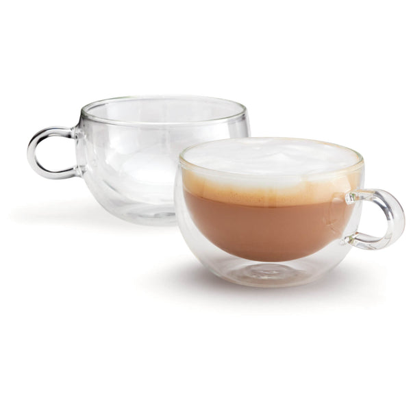 Judge Duo Double Walled 2-Piece Form Latte Glass Set - 325ml