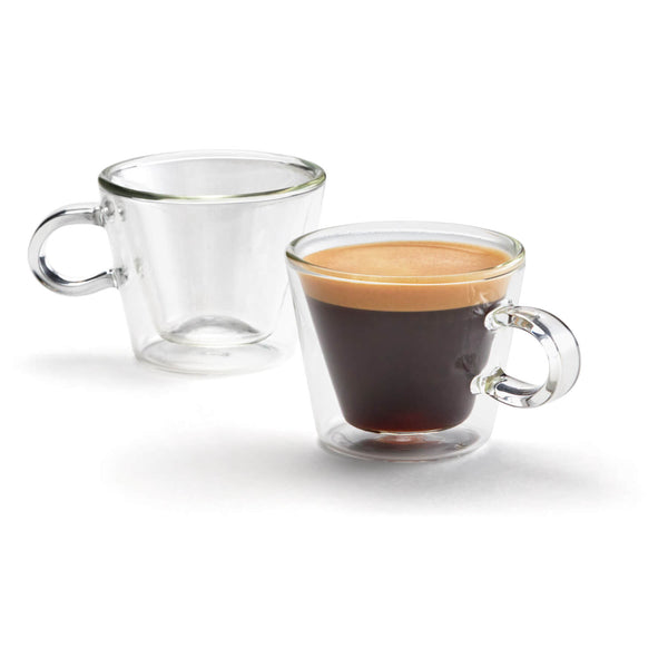 Judge Duo Double Walled 2-Piece Flare Espresso Glass Set - 75ml