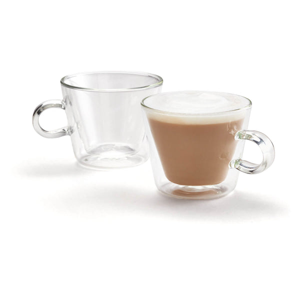 Judge Duo Double Walled 2-Piece Flare Cappuccino Glass Set - 250ml