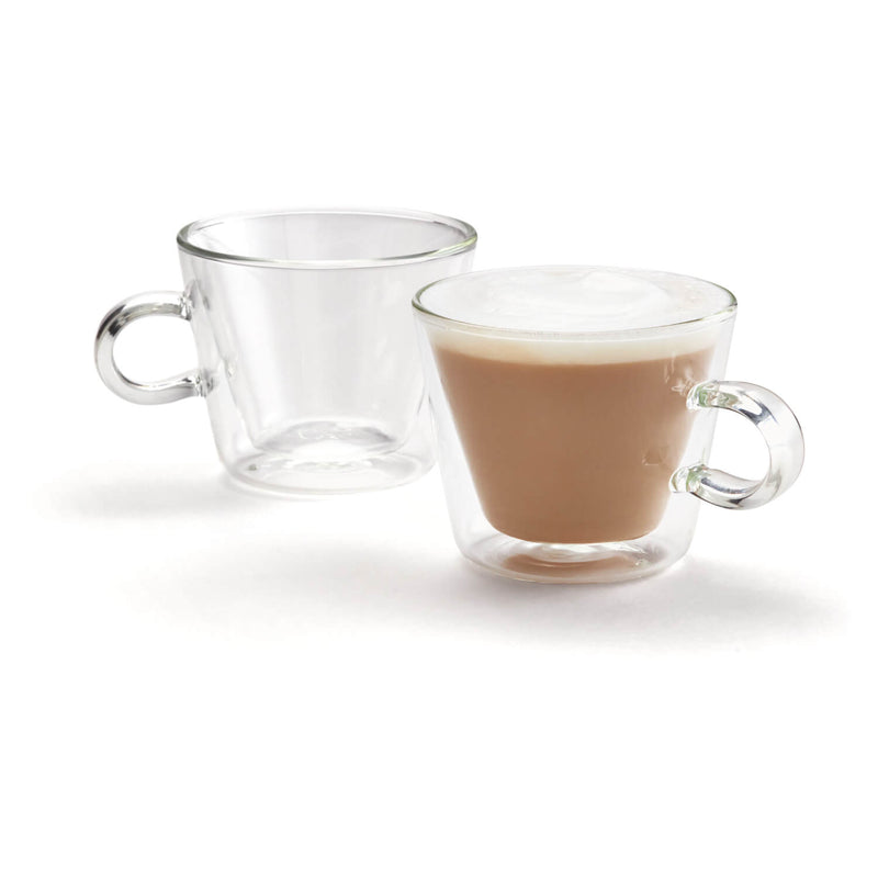 Judge Duo Double Walled 2-Piece Flare Cappuccino Glass Set - 250ml