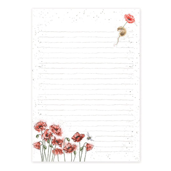 Wrendale Designs by Hannah Dale Jotter Pad - Poppy