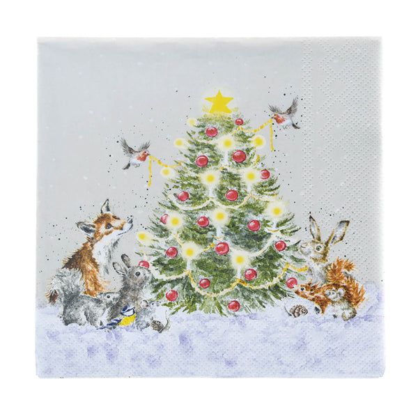 Wrendale Designs by Hannah Dale Christmas Lunch Napkins - O Christmas Tree
