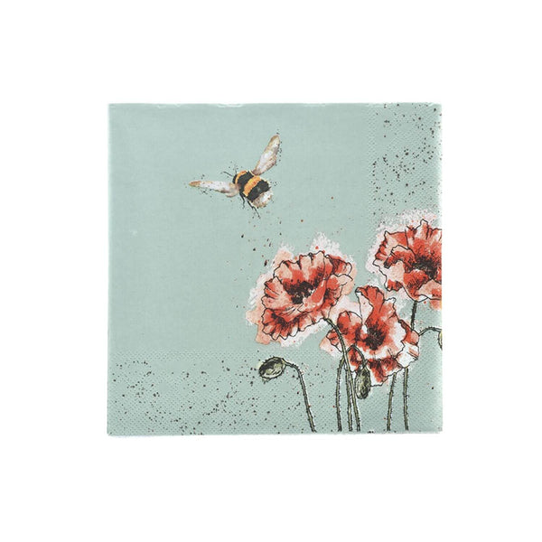 Wrendale Designs by Hannah Dale Cocktail Napkins - Flight Of The Bumble Bee