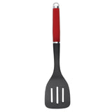 KitchenAid Plastic Slotted Turner - Empire Red - Potters Cookshop