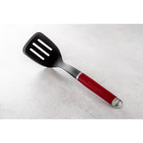 KitchenAid Plastic Slotted Turner - Empire Red - Potters Cookshop