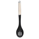 KitchenAid Plastic Slotted Spoon - Almond Cream - Potters Cookshop